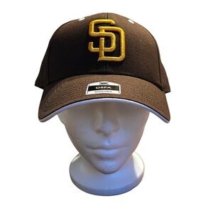 Brown and Gold Padres Baseball Hat